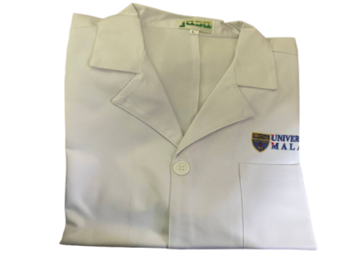 Lab Coat UM Logo, Long Sleeve, Hand Cuffed, Size M