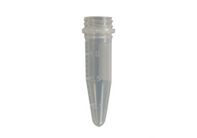 SSIbio Screw MicroTubes, 1.5 ml, conical base, with graduation, with writing area, 1000 per unit