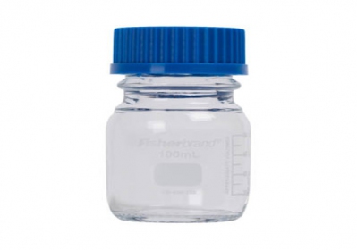 Fisherbrand™ Reusable Glass Media Bottles with Cap, 100ml, per unit