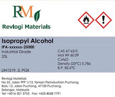 EAM ISOPROPYL ALCOHOL INDUSTRIAL GRADE 25L
