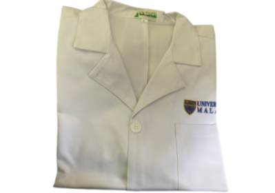 Lab Coat UM Logo, Long Sleeve, Hand Cuffed, Size XL