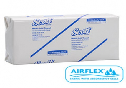 SCOTT® Multi-Fold Hand Towel (AIRFLEX), 1 ply, 16 pkts x 250s
