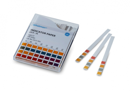 Whatman™ pH Indicators, Colour Bonded, 0.0 to 14.0 range, 100 strips  1/pk