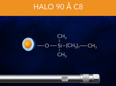 Halo HPLC Column C8, 5 um, 4.6 X 150 mm