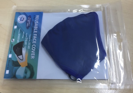 Adult Reusable Face Mask, 3 Ply Layers Protection, Earloop, Individually Packed