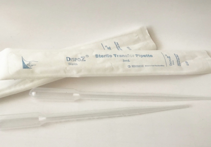 Dispoz 162mm, 3mL Polyethylene Transfer Pipette, Sterile, per case