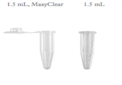 Ready Stock - Axygen 1.5ml Boil-Proof Microtubes, Clear, 500pc/unit